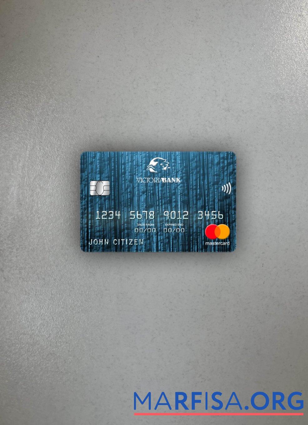 Realistic Moldova Victoriabank mastercard photolook front real example